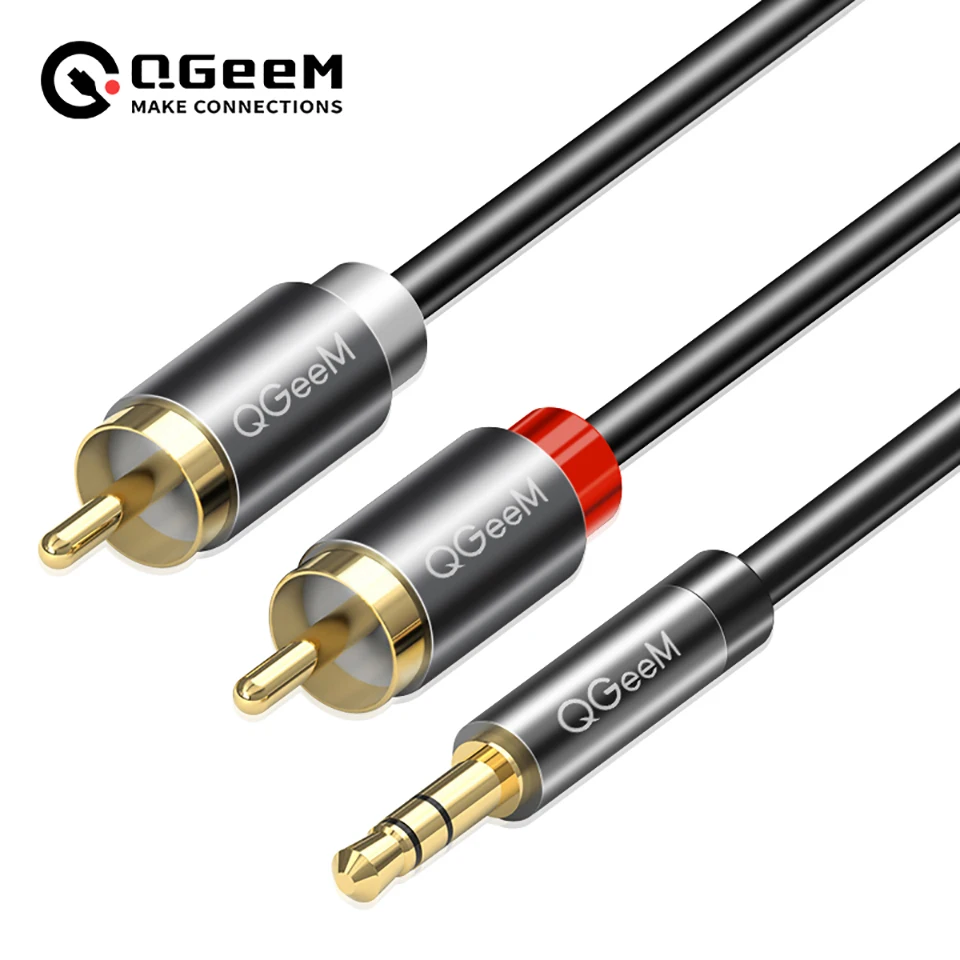 Home Cinema App - Cable RCA QGeeM 2RCA a 3.5mm,