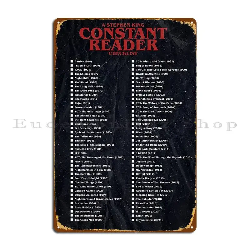 Home Cinema King - Póster de Metal Personalizado con Lista