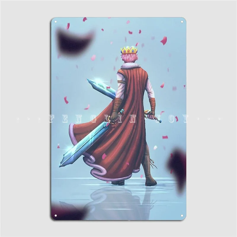 Home Cinema King - Póster Technoblade King, placa de Metal,