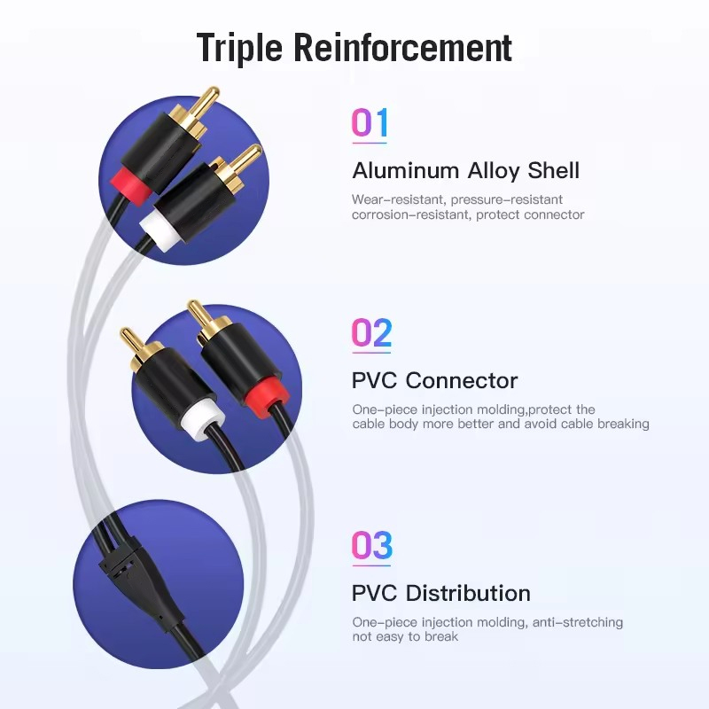 Cable RCA Dual estéreo HIFI 2  - Home Cinema App reseña y precio