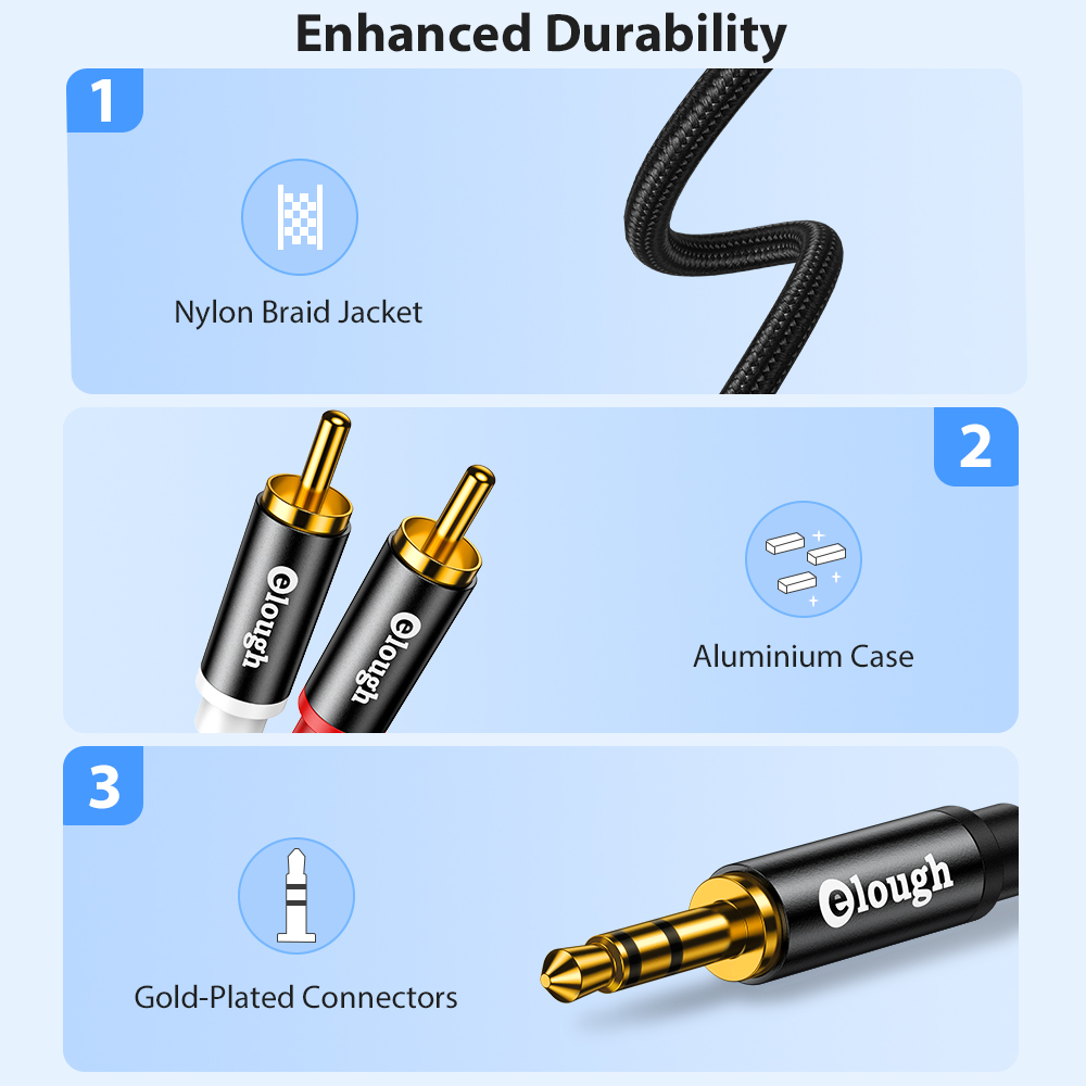Elough-Cable RCA AUX para alta - Home Cinema App reseña y precio