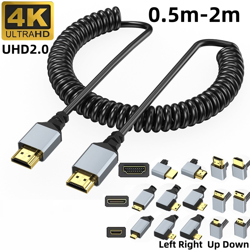 Cable de resorte 4K UHD, ángul - Home Cinema Projector 4K reseña y precio