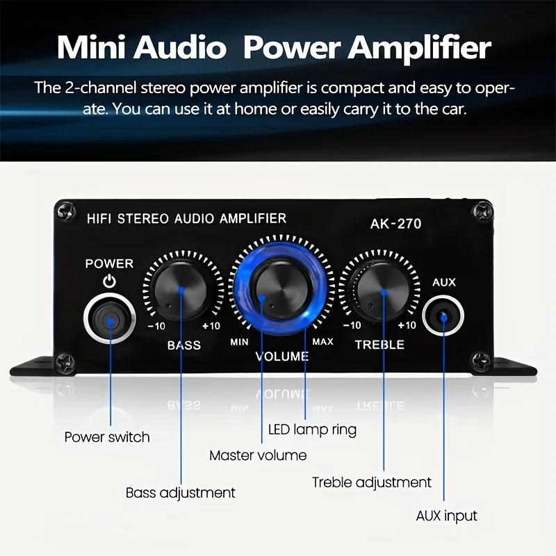 Mini Amplificador de Potencia  - Home Cinema App reseña y precio